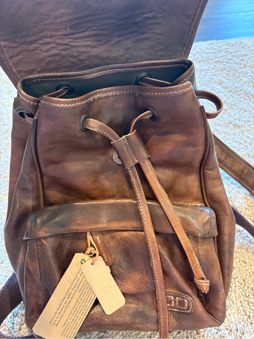 BedStu Dabney Leather Mini Backpack - Picture 7 of 9